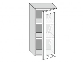 19.40.3 Шкаф настенный (h=913) на 400мм с 1-ой стекл. дверцей в Лабытнангах - labytnangi.магазин96.com | фото