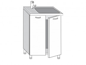 2.60.2м Шкаф-стол на 600мм под врезную мойку с 2-мя дверцами в Лабытнангах - labytnangi.магазин96.com | фото