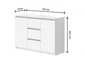 Комод с 3-мя ящиками и дверками СГ Модерн в Лабытнангах - labytnangi.магазин96.com | фото