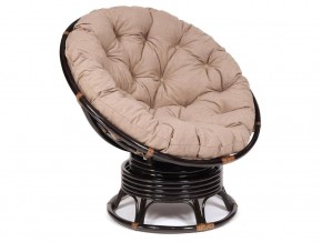 Кресло-качалка Papasan w 23/01 B с подушкой Antique brown, экошерсть Коричневый в Лабытнангах - labytnangi.магазин96.com | фото