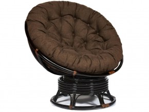 Кресло-качалка Papasan w 23/01 B с подушкой Antique brown, ткань Коричневый в Лабытнангах - labytnangi.магазин96.com | фото