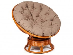 Кресло-качалка Papasan w 23/01 B с подушкой Cognac, экошерсть Коричневый в Лабытнангах - labytnangi.магазин96.com | фото