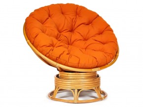 Кресло-качалка Papasan w 23/01 B с подушкой Honey, ткань Оранжевый в Лабытнангах - labytnangi.магазин96.com | фото