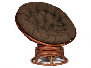 Кресло-качалка Papasan w 23/01 B с подушкой Pecan, ткань Коричневый в Лабытнангах - labytnangi.магазин96.com | фото