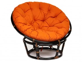 Кресло Papasan 23/01 W с подушкой Antique brown, ткань Оранжевый в Лабытнангах - labytnangi.магазин96.com | фото