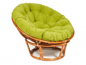 Кресло Papasan 23/01 W с подушкой Cognac, флок Олива в Лабытнангах - labytnangi.магазин96.com | фото