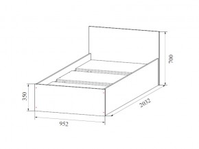 Кровать одинарная (Без матраца 0,9*2,0) в Лабытнангах - labytnangi.магазин96.com | фото