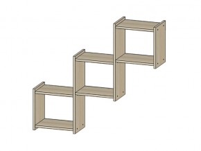 Полка Квадро ясень шимо светлый в Лабытнангах - labytnangi.магазин96.com | фото
