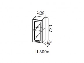 Ш300с/720 Шкаф навесной 300/720 (со стеклом) в Лабытнангах - labytnangi.магазин96.com | фото