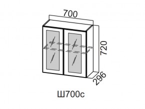 Ш700с/720 Шкаф навесной 700/720 (со стеклом) в Лабытнангах - labytnangi.магазин96.com | фото