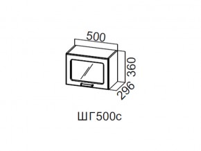 ШГ500с/360 Шкаф навесной 500/360 (горизонт. со стеклом) в Лабытнангах - labytnangi.магазин96.com | фото